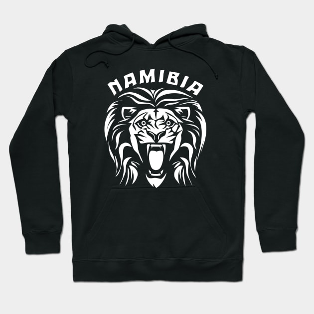 Roaring Lion Face | Namibia Hoodie by TMBTM